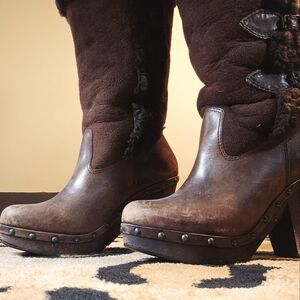 FRYE Ella Shearling Boots